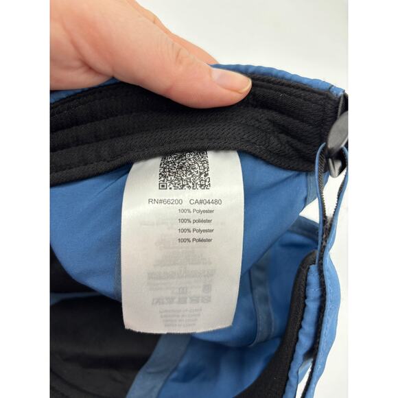 Asics Hat Unisex OSFA Performance Cap Blue Coral Adjustable Strap Outdoor Sports - Picture 5 of 5